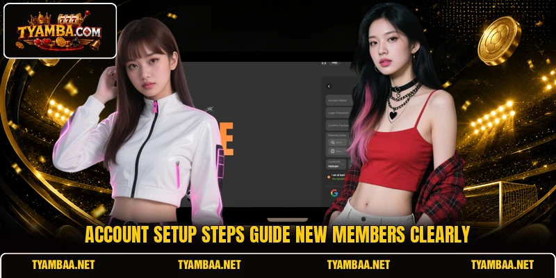 Account setup steps guide new members clearly Account setup steps guide new members clearly