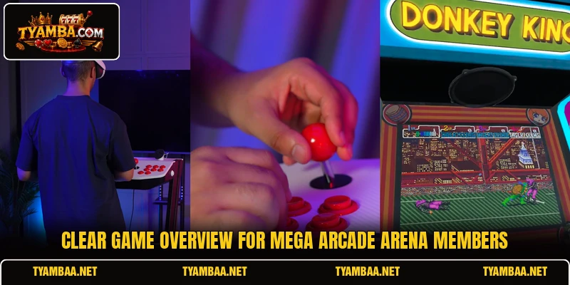 Clear game overview for Mega Arcade Arena members