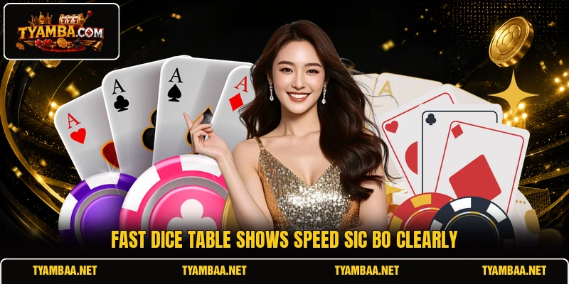 Fast dice table shows Speed Sic Bo clearly