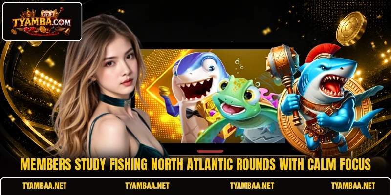 Members study Fishing North Atlantic rounds with calm focus
