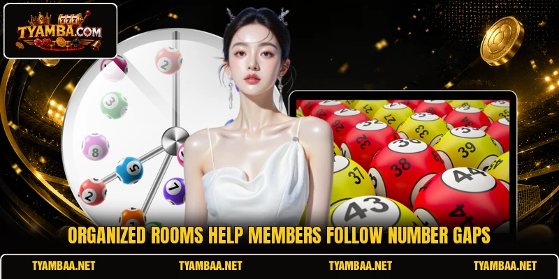 Organized rooms help members follow number gaps