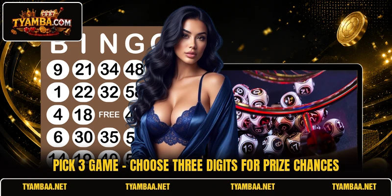 Pick 3 Game - Choose Three Digits For Prize Chances