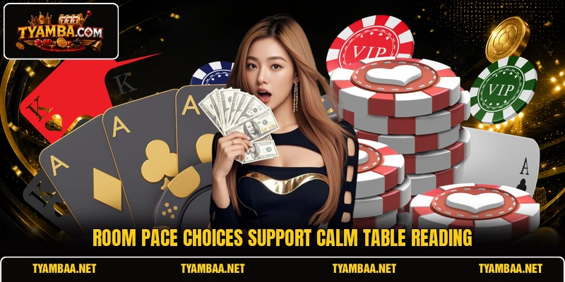 Room pace choices support calm table reading